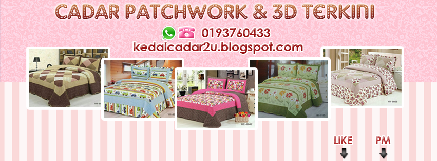 Cadar Patchwork & Cadar 3d Murah: Maklumat Cadar