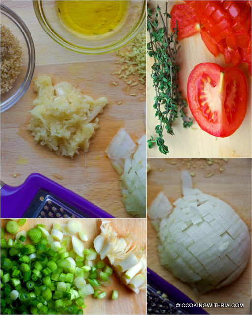 trinidad stewed chicken prep