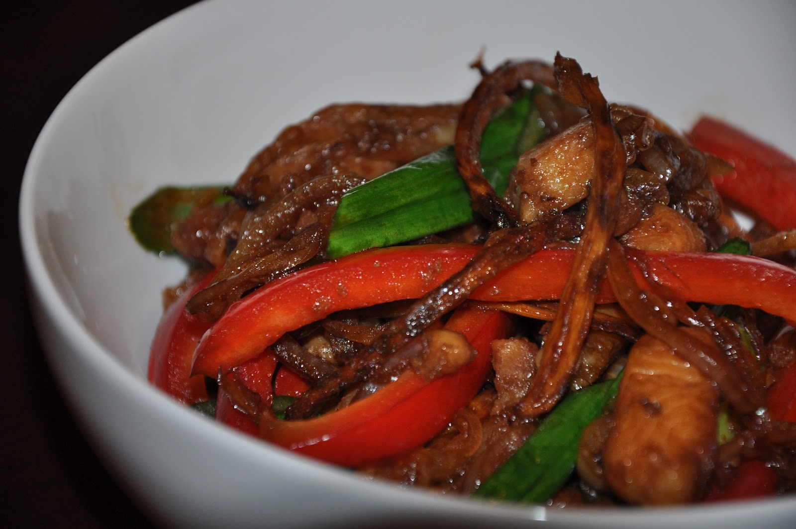 Slice of Rice Ginger Catfish (Trey Cha K'nyei)