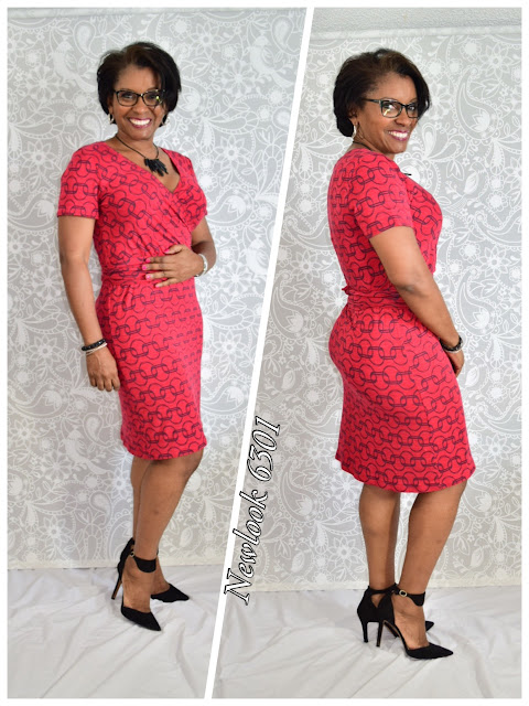 Sew-To-Fit by A.D. Lynn: Wearing Moms new Dress....Newlook 6301