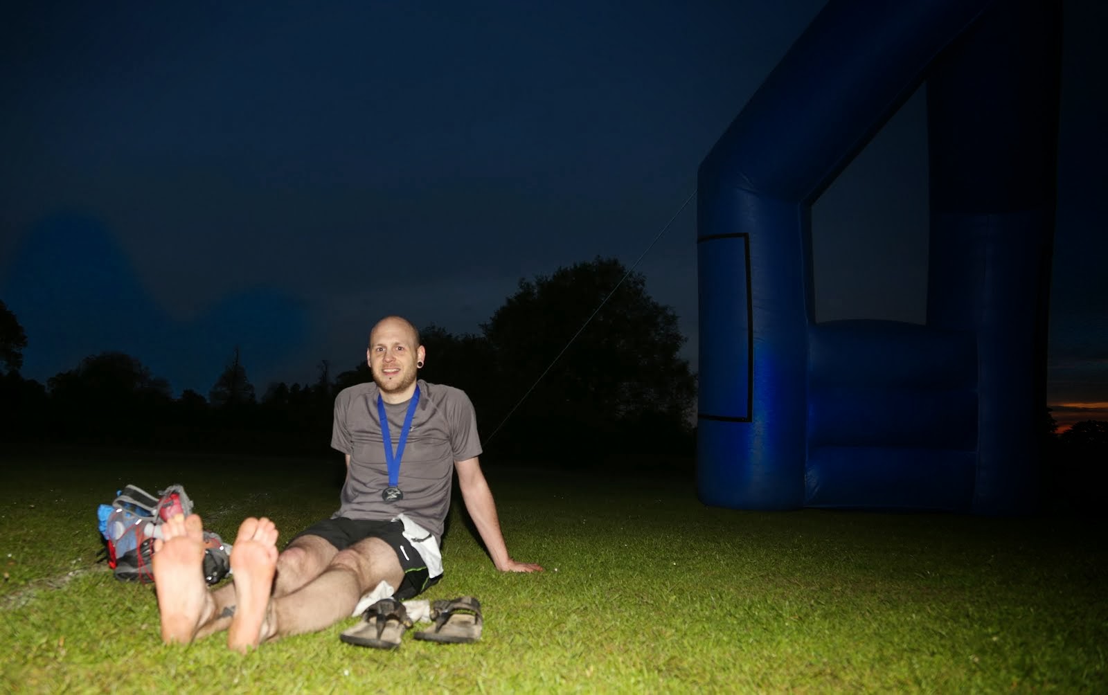 At the finish of the NDW50