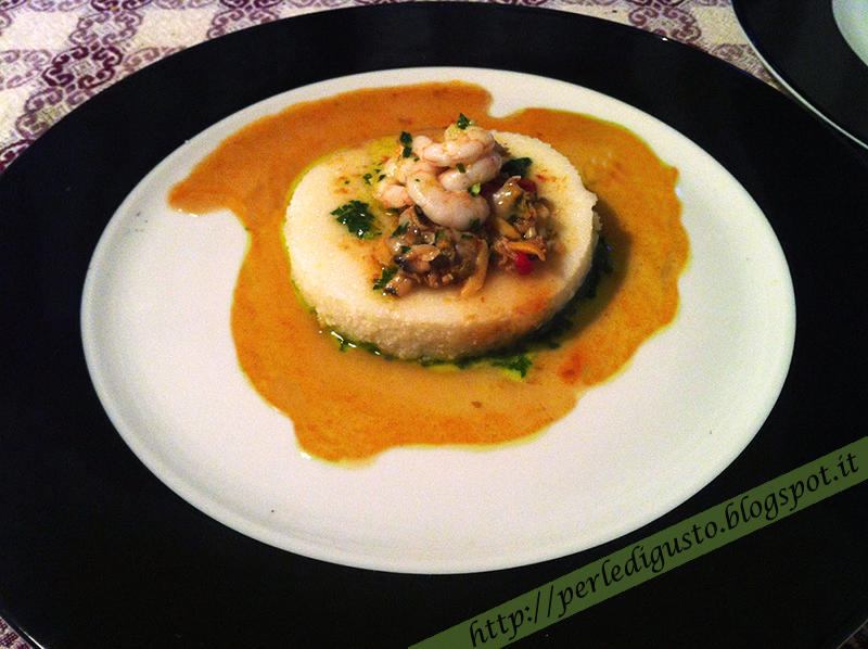 Blog Perle di Gusto Gusto Perle Tortino di polenta bianca con bisque di gamberi