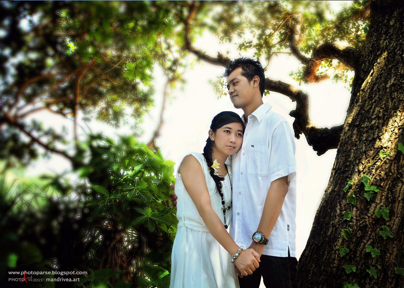 prewedding pengantin muslimah pantai
