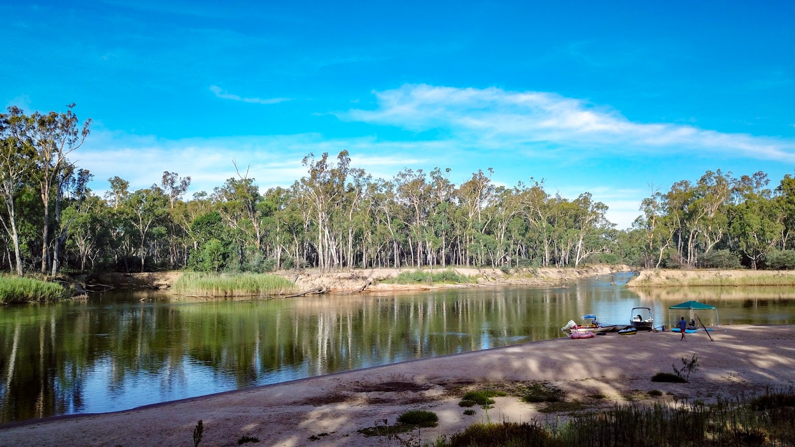 camping trip on the murray river