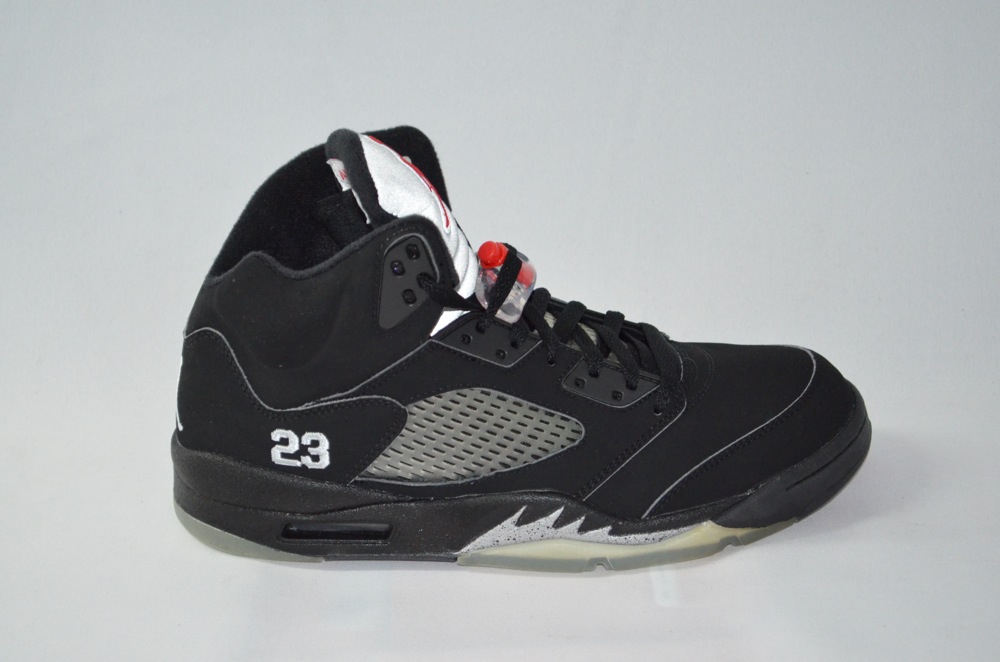 retro 5 grey and black