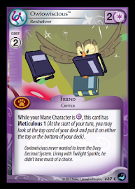 My Little Pony Owlowiscious, Reshelver High Magic CCG Card