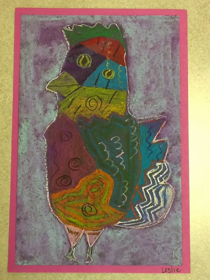 WHAT'S HAPPENING IN THE ART ROOM??: 5th Grade Picasso Roosters