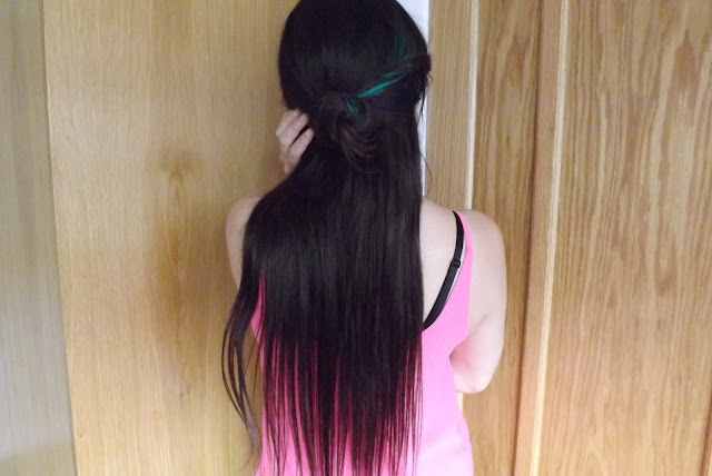 Halo Hair Extensions: Back View