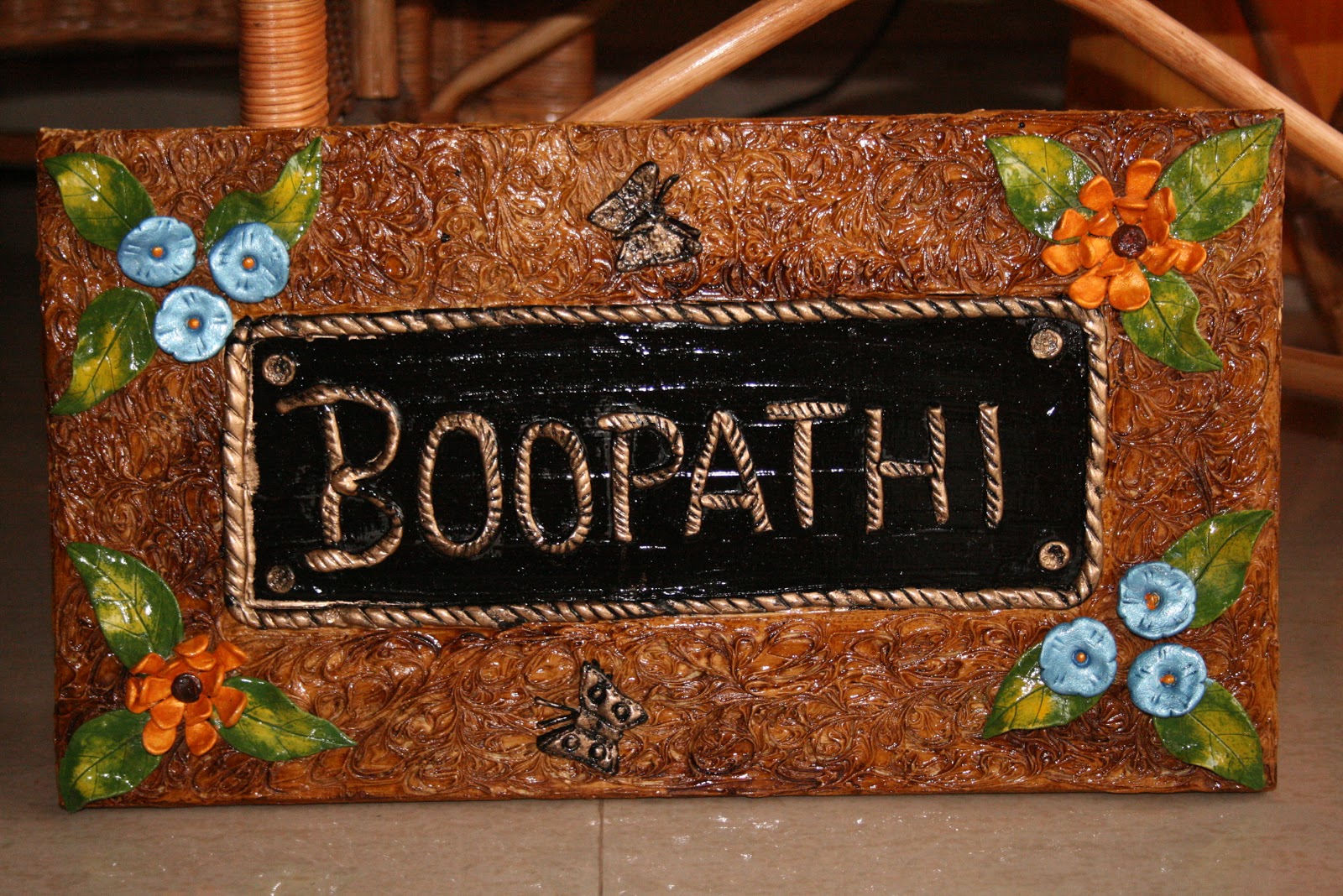 Yuki Crafts Mural work Name Board