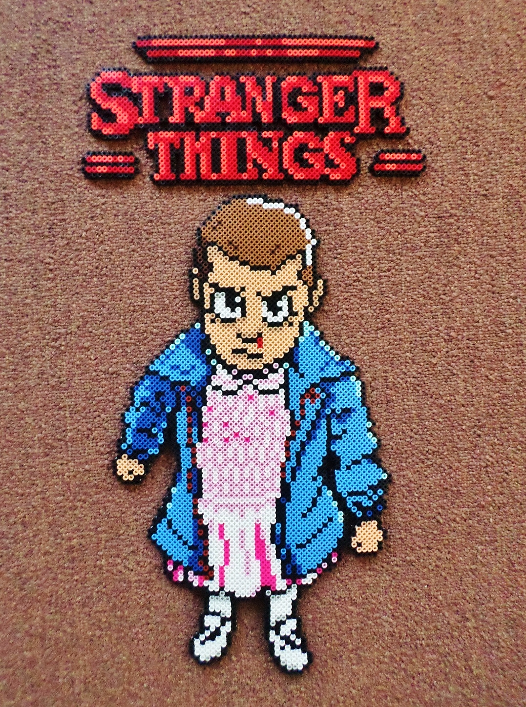 Long Black Fingers : Stranger Things Eleven Perler Bead