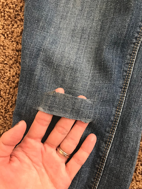 Thrifty Wife, Happy Life | How to: Distress your own denim