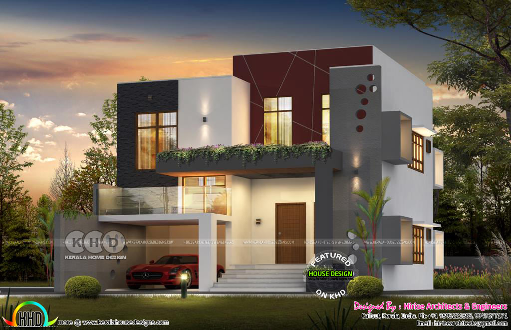 2600 Square Feet Modern Contemporary, 6000 Sq Ft House Plans India