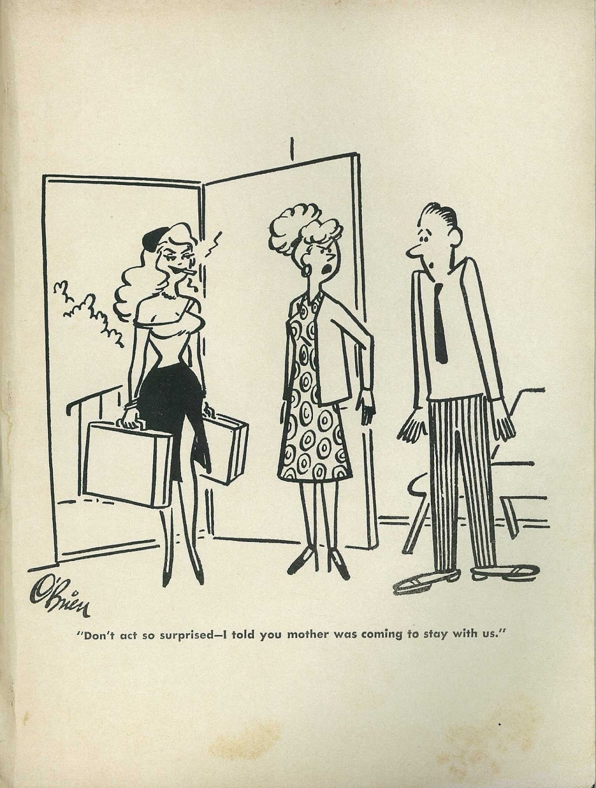 Hairy Green Eyeball 3 CARTOONS AND GAGS — Gags and girls humor, 1960