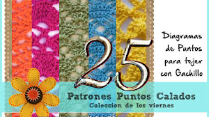 25 Puntos calados para tejer al crochet - patrones gratis