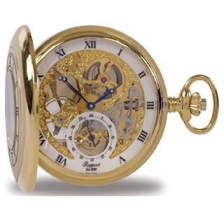 stunning gold and white vintage style pocket watch for men