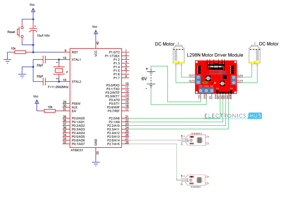 Line Follower Robot using microcontroller | ELECRO-NX " the full free