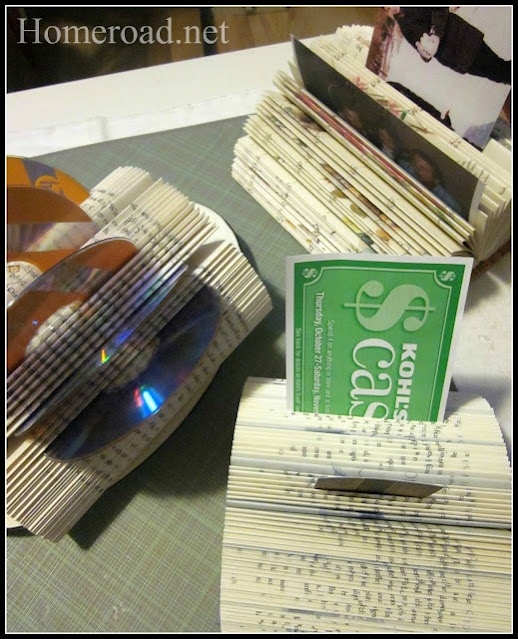 folded books with coupons