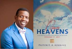 Open Heavens 6 May 2017: Saturday daily devotional by Pastor E. A. Adeboye – Sons Are Spirit-Led 1 Open%2BHeavens%2B2017