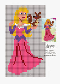 Aurora from Sleeping Beauty Hama Beads Pattern post by wememade