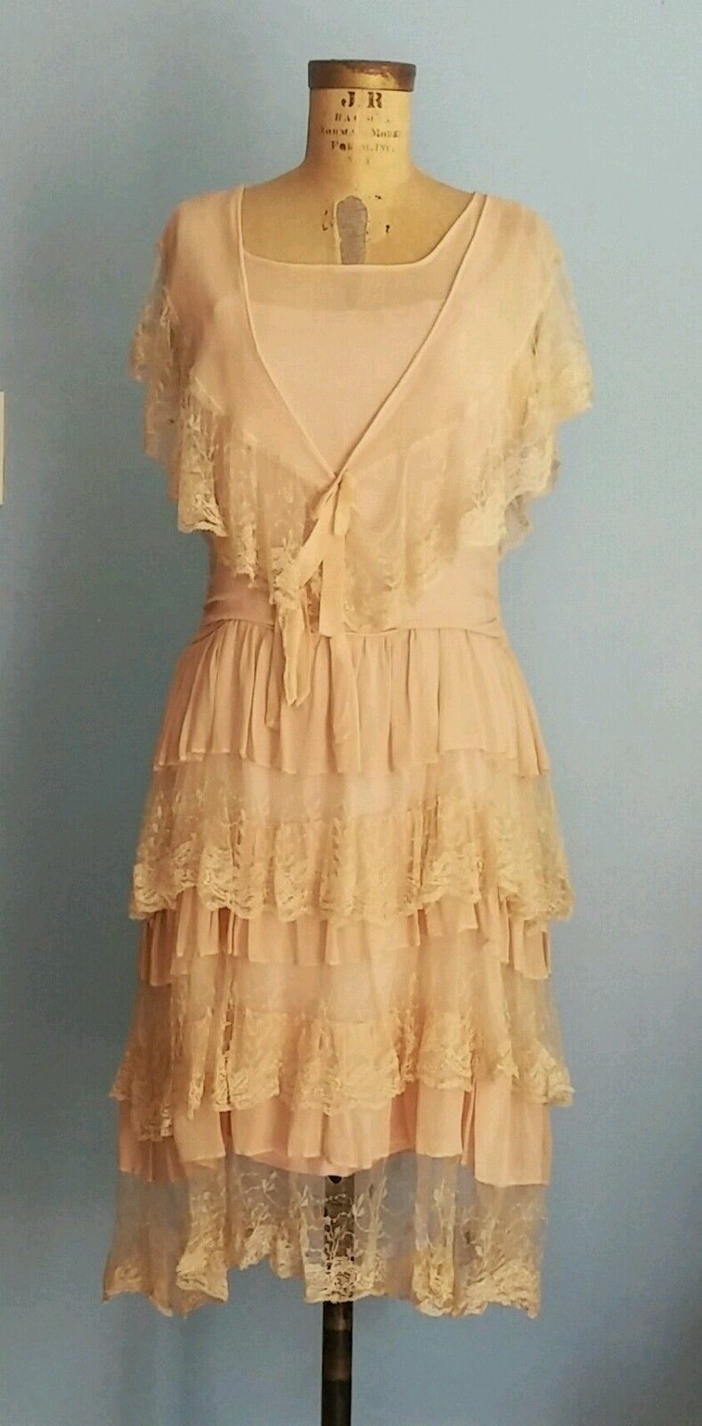 All The Pretty Dresses Pink & Lace 1920's Day Time Party Dress