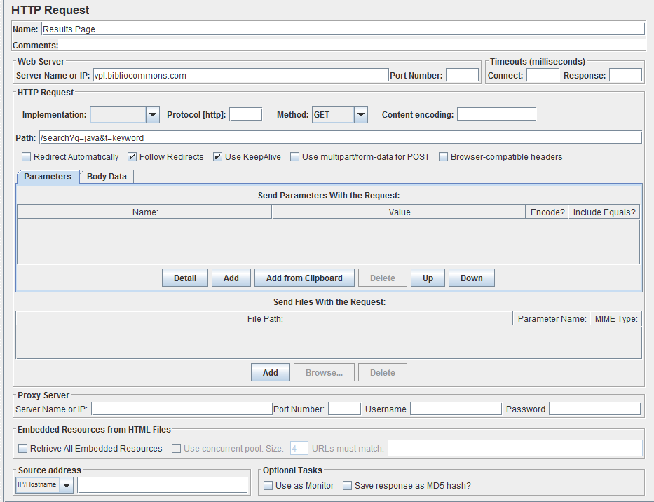 Using Config Elements in a JMETER test plan