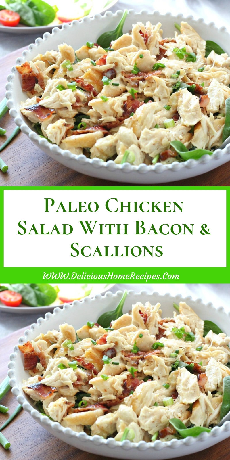 Paleo Chicken Salad With Bacon & Scallions Paleo Chicken Salad With Bacon & Scallions