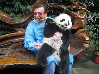 robert margetts with panda bear