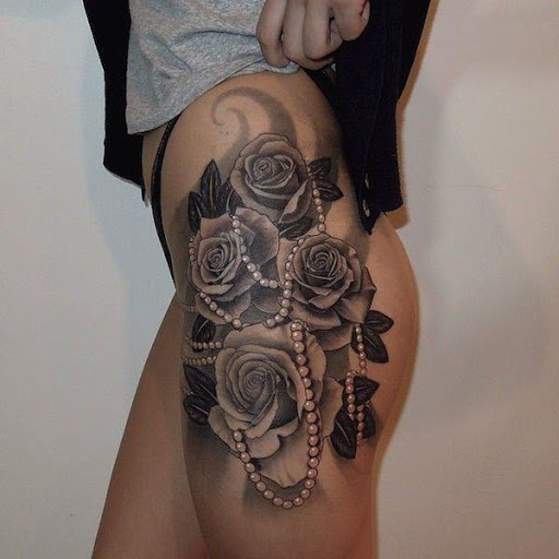 Rosas e perolas para um toque feminino