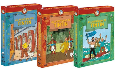 Série - As Aventuras de Tintim Completo DVD Capa Série - As Aventuras de Tintim Completo DVD Capa