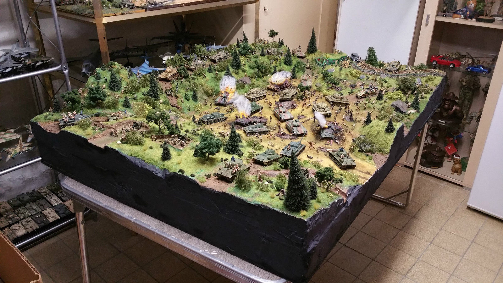 A ww2 Battle of Kursk diorama