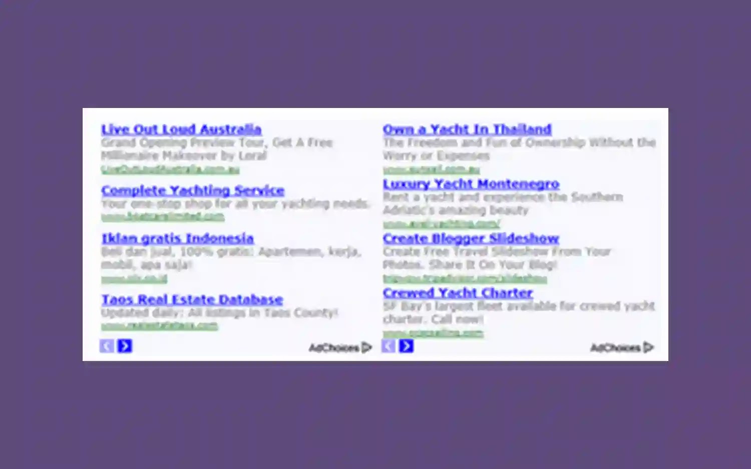 banner iklan google adsense berdampingan