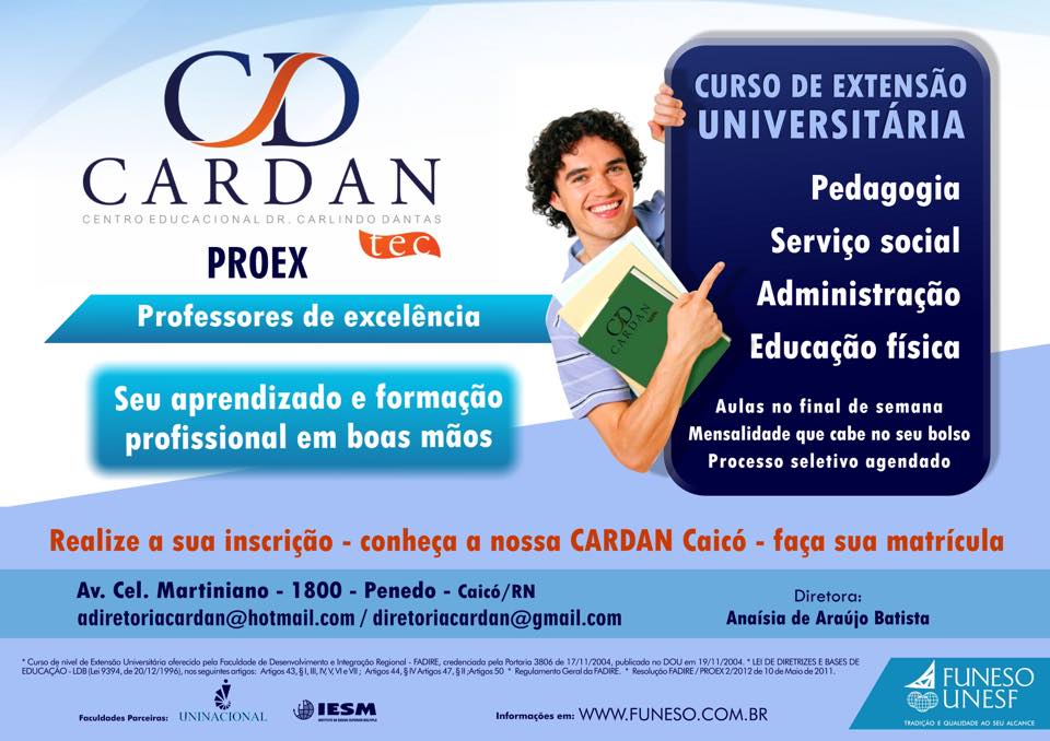 Resultado de imagem para Centro Educacional Dr. Carlindo Dantas Ltda – Cardan