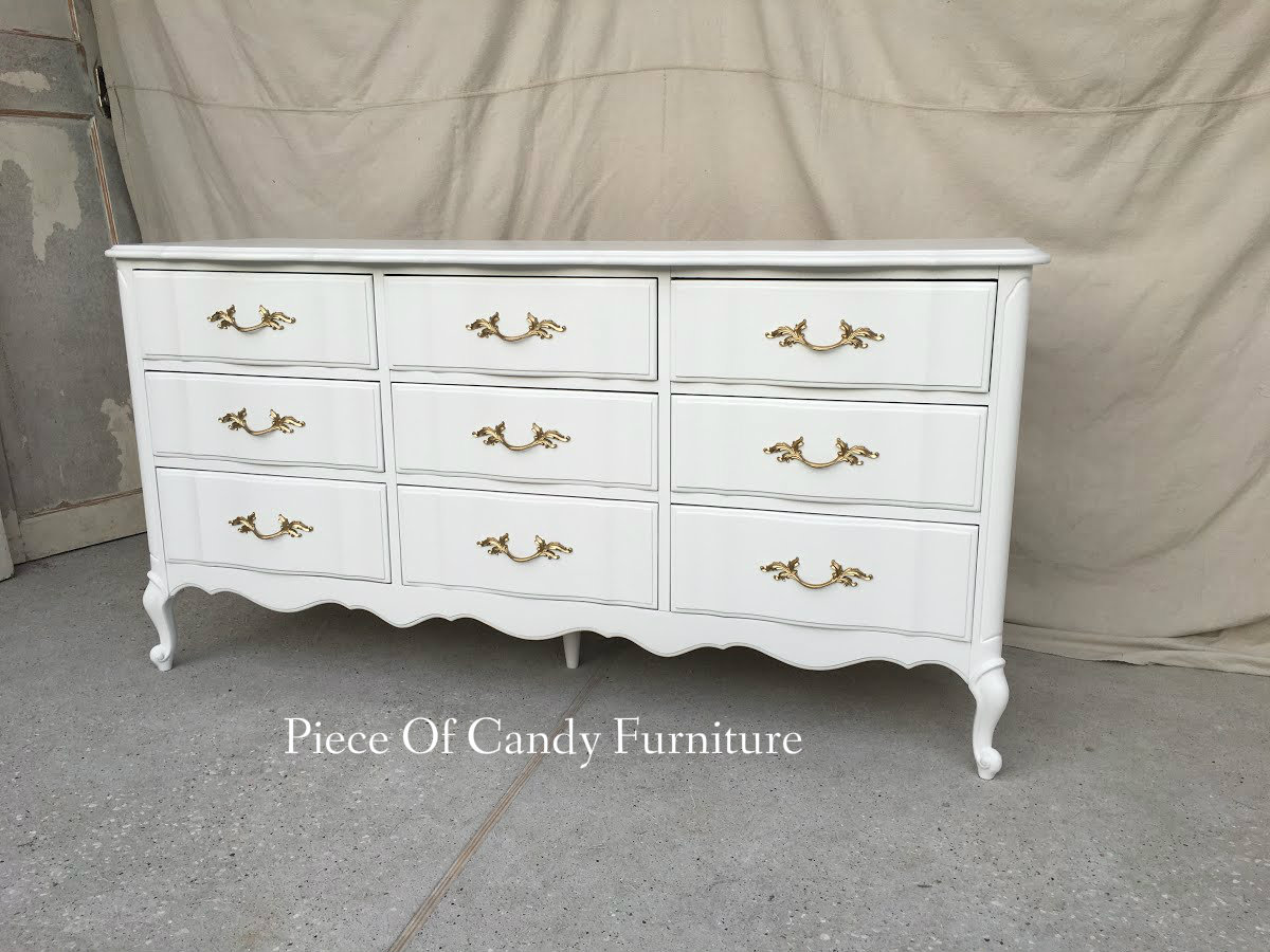 Piece Of Candy Furniture Painted French Dresser In Soft White