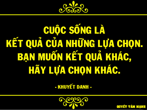 Lựa chọn cuộc sống như thế nào???