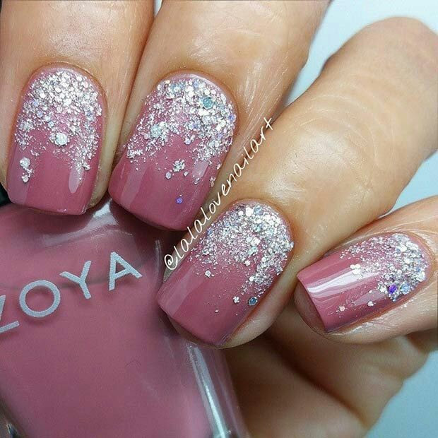 Fab N stylish Shimmer and shine with these lovely nails