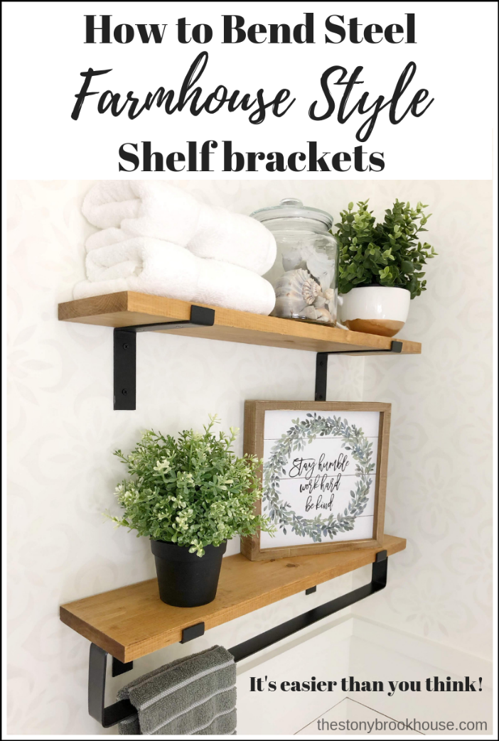 DIY Farmhouse Steel Shelf Brackets The Stonybrook House