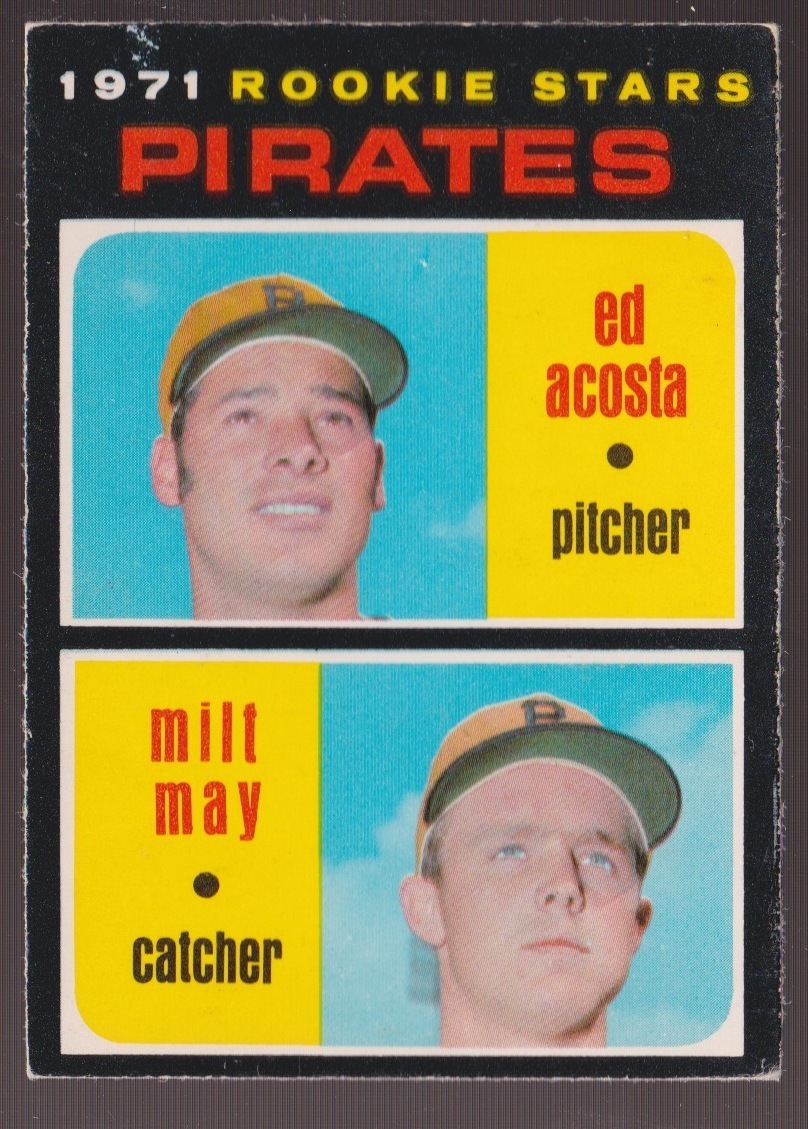 Ed Acosta (and Milt May) 1971 baseball card
