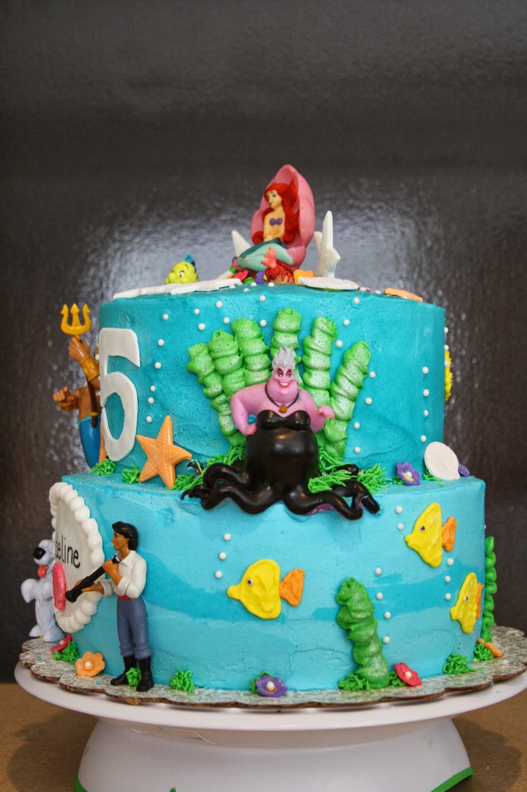 JillyCakes: Little Mermaid Birthday Cake 08/2013