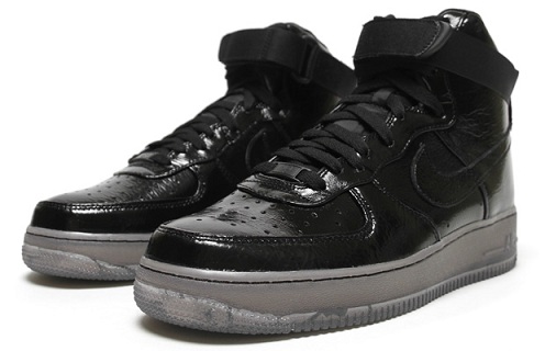nike air force 1 high black and grey