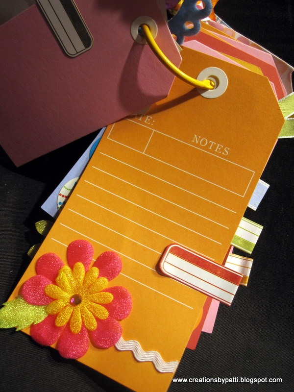 Creations by Patti Tag Book from Pleasanton Scrapbook Expo