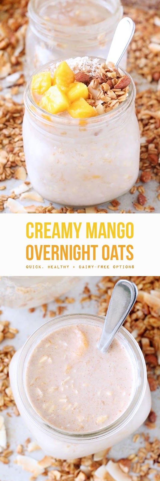 Mango Overnight Oats The Rising Spoon