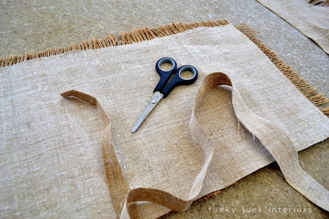 Learn how to make this $7.00 burlap coffee bean bag window treatment using burlap coffee sacks and a closet dowel! Easy window treatment loaded with rustic charm! Click to read full tutorial.