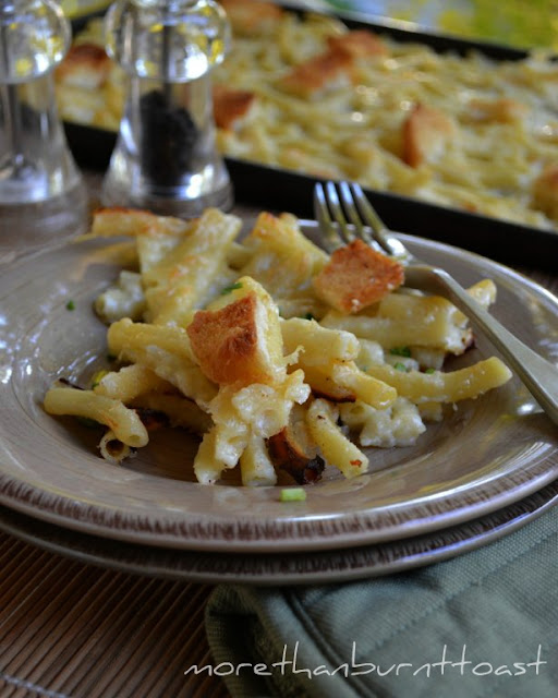 the ultimate comfort food macaroni and cheese baked in a baking sheet