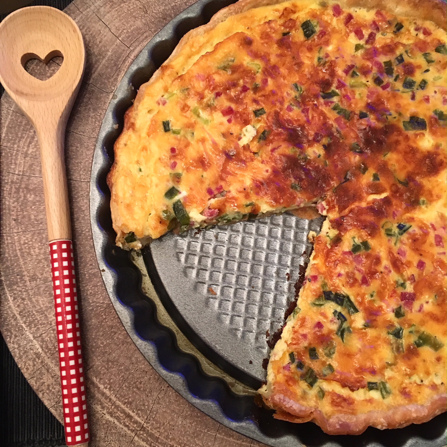 Schnelle Quiche mit Croustipate Blätterteig