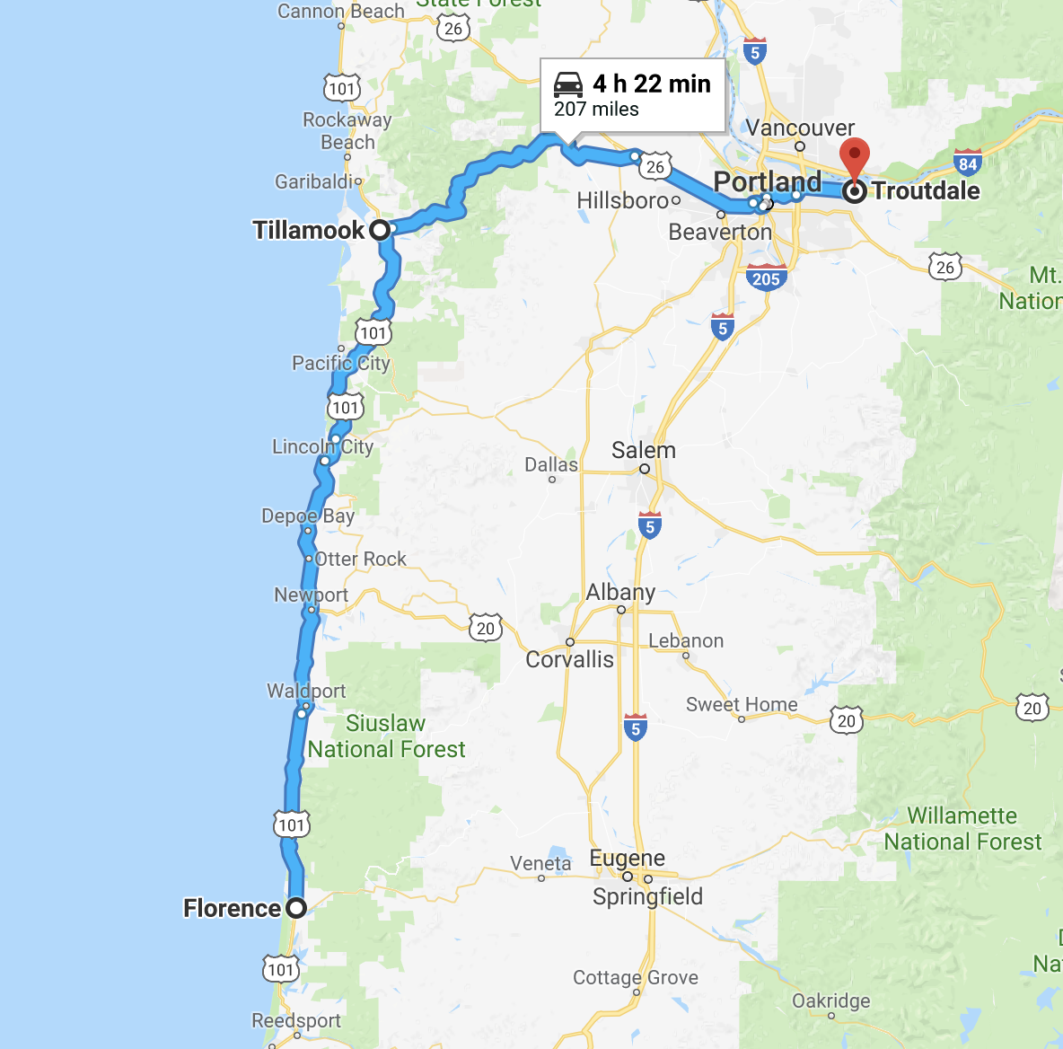 Kris & Brian's Travels Week 9 Florence to Portland Oregon