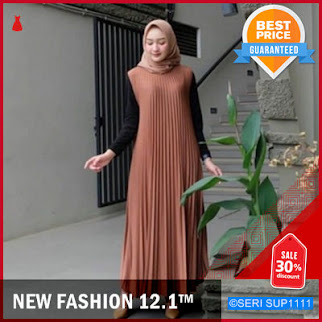 SUP1111Y28 Yoona Long Dress Plisket Gamis Alexa BMGShop