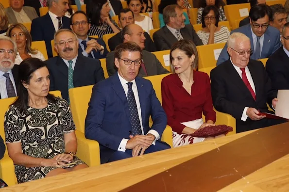 Queen Letizia of Spain attend the opening of the annual meeting of Cervantes Institute Directors