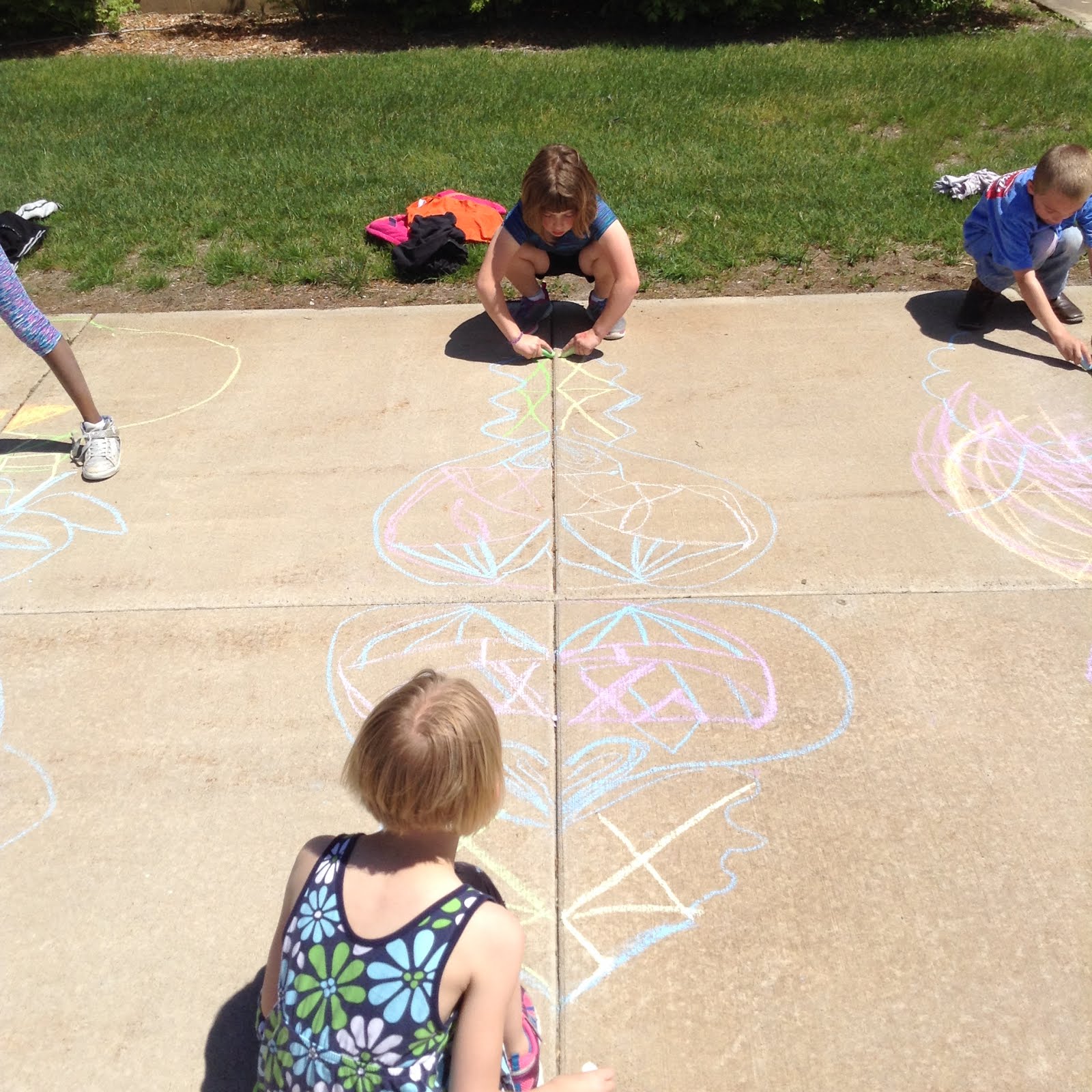 Mini Matisse Chalk Knees, Lesson inspired by Shine Brite Zamorano