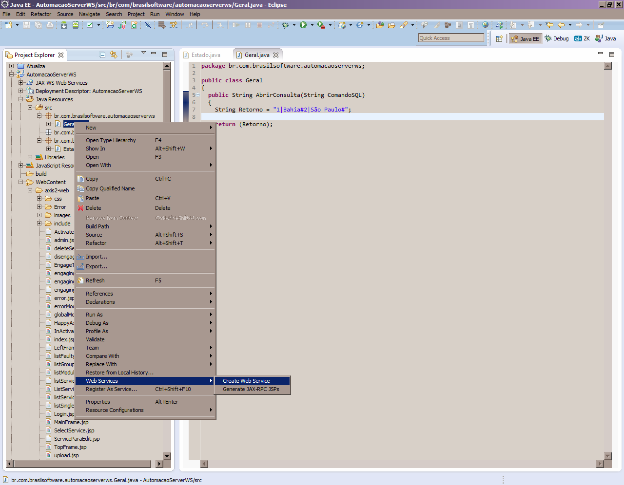Brasil Software: Configurando o Axis2 no eclipse, e publicando o Web ...
