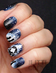 nail nativity christmas merry colors canvas